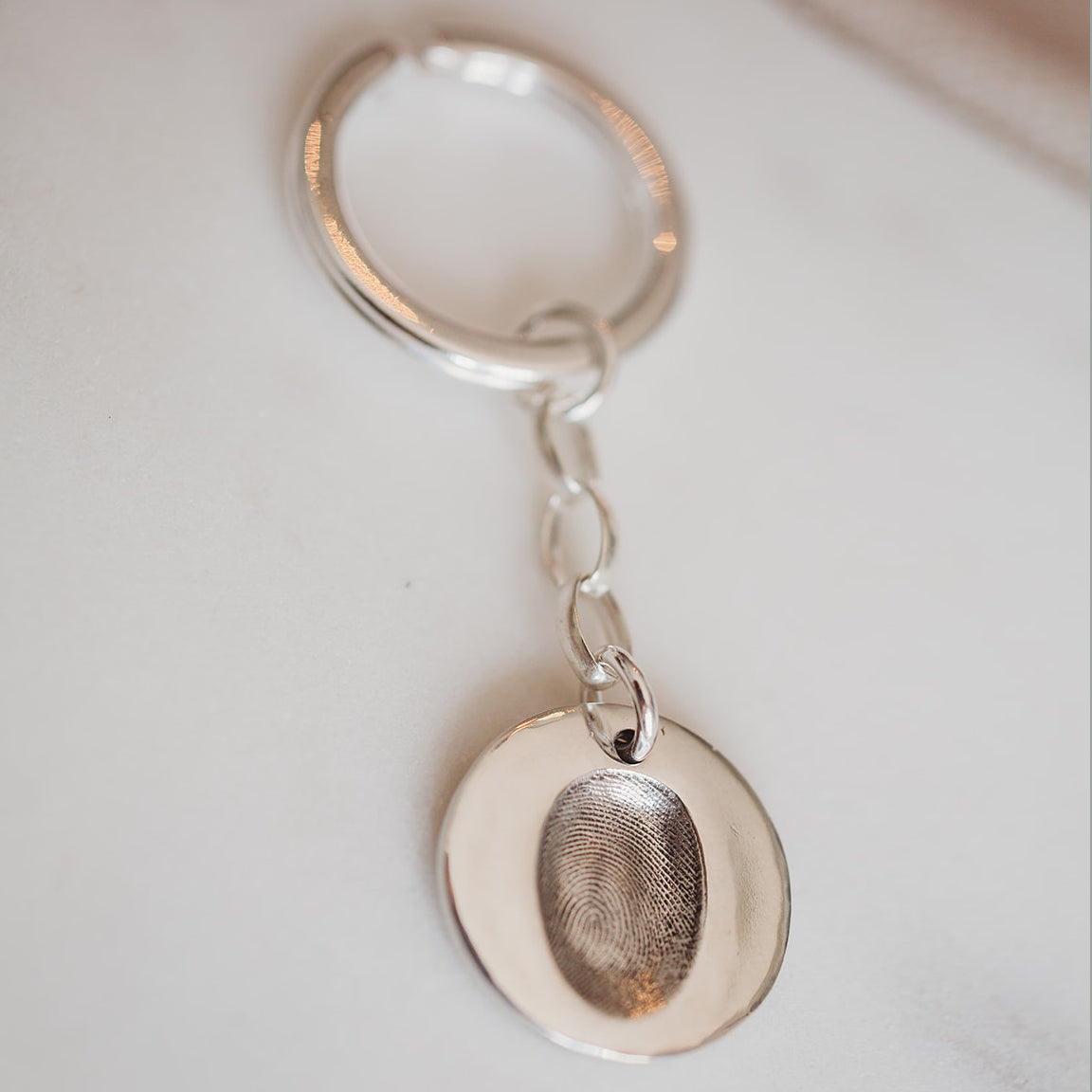 Fingerprint Pendant with Keychain